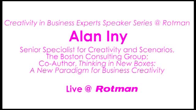 Thinking in New Boxes: Alan Iny