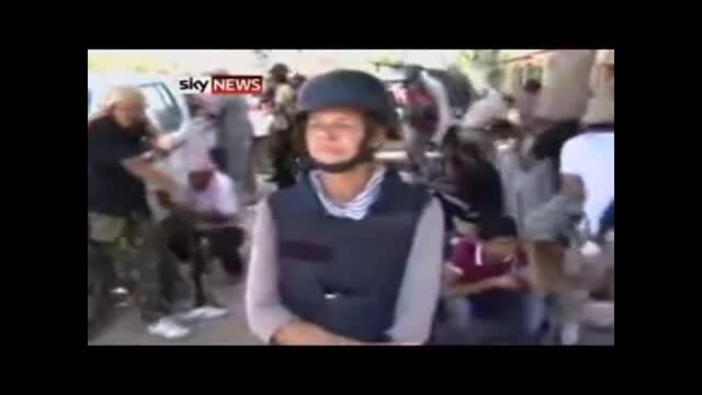 Sky's Alex Crawford Comes Under Sniper Fire