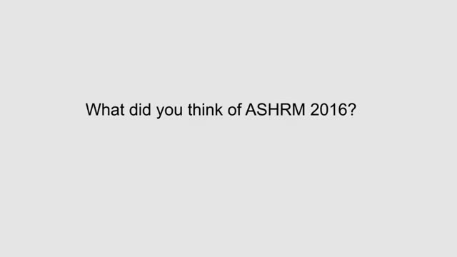 Dr Linda Sharkey interviewed at ASHRM 2016