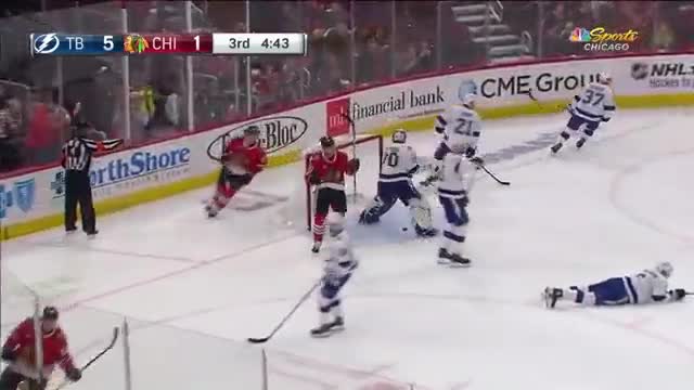 Kampf scores after a lucky bounce off the ref