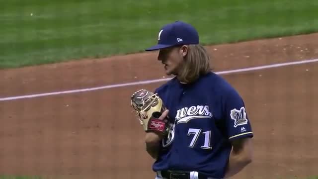 Hader tosses immaculate inning