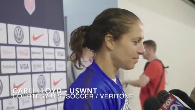 Carli Lloyd speaks following USWNT's 3 0 Victory vs Portugal