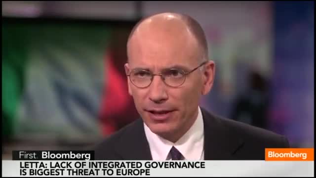 Italian PM Enrico Letta: U.K. Leaving the EU Is a Real Threat