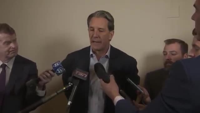 Brendan Shanahan Speaks To Media After Maple Leafs Fire Mike Babcock