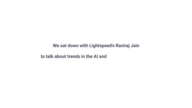 Fireside Chat with Raviraj Jain (Lightspeed Ventures)