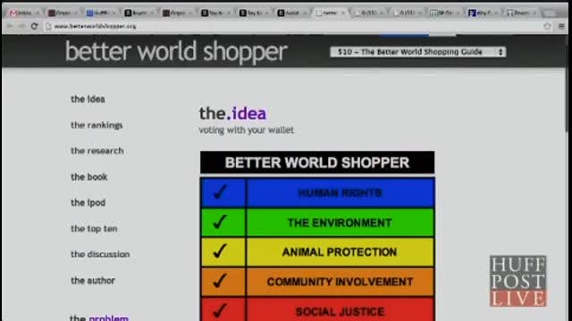 [5 min] HuffPostLive Buycott Panel Interview Ellis Jones Part I
