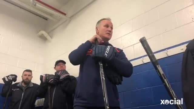 Paul Coffey talks wiht Niagara North Stars