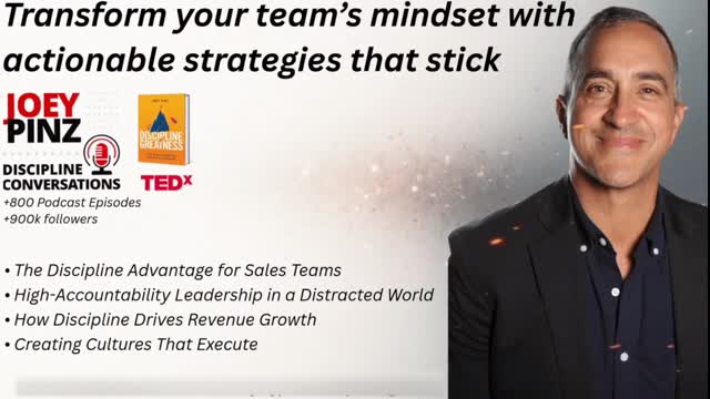 Discipline Is Designed, Not Discovered | Joey Pinz Keynote Speaker