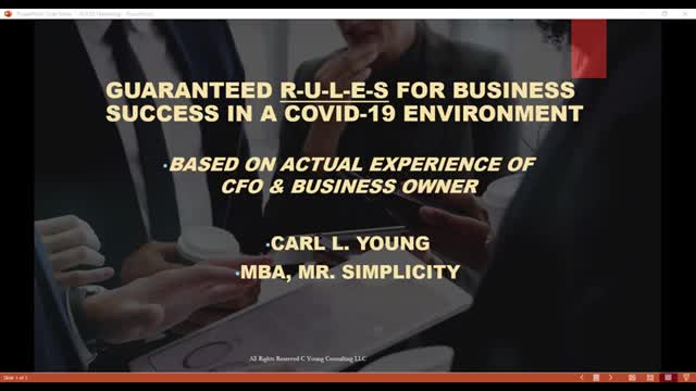 WEBINAR GUARANTEED RULES FOR BUSINESS SUCCESS