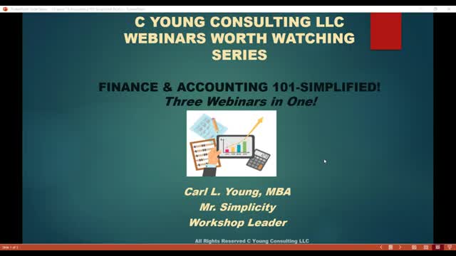 WEBINAR FINANCE & ACCOUNTING 101 SIMPLIFIED