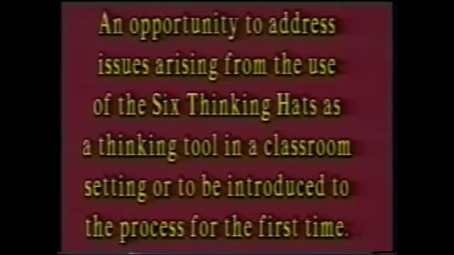 Edward de Bono Six Thinking Hats
