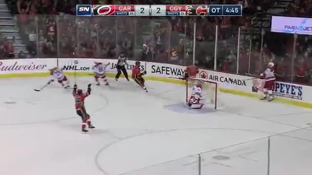 Mikael Backlund nets the overtime winner in quick order