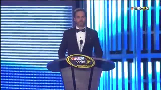 2016 NASCAR Champion Jimmie Johnson at Awards Banquet