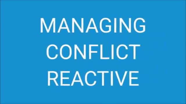 Managing Conflict