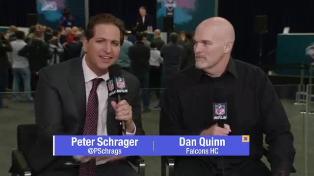 Dan Quinn with GMF at the NFL Combine