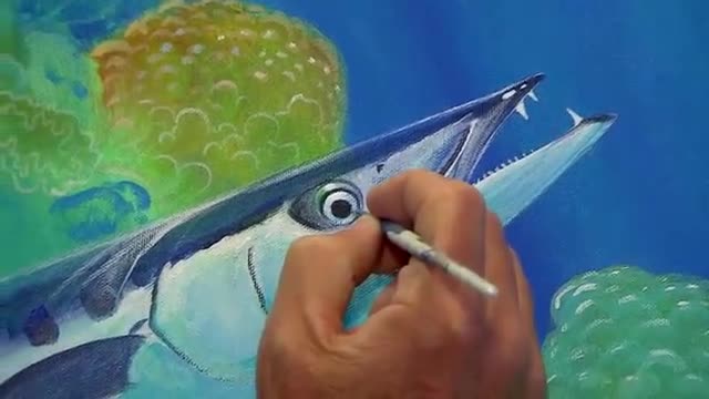 Dr. Guy Harvey at his Grand Cayman Art Gallery