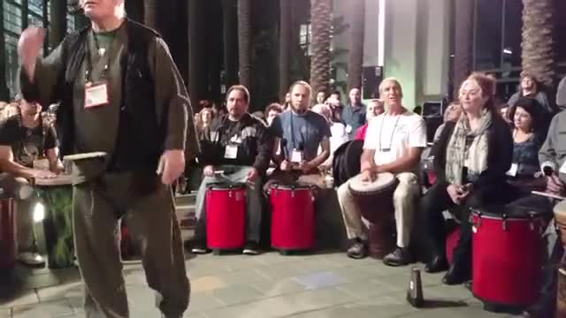 Drum circle NAMM 2016 Drum Circle with Arthur Hull