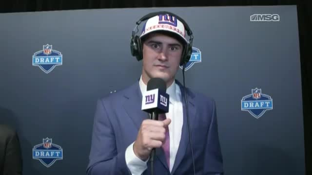 Daniel Jones Reflects on Being Drafted by Giants | New York Giants | M
