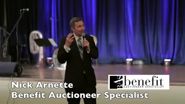 Nick Arnette fun, entertaining, and effective benefit auctioneer