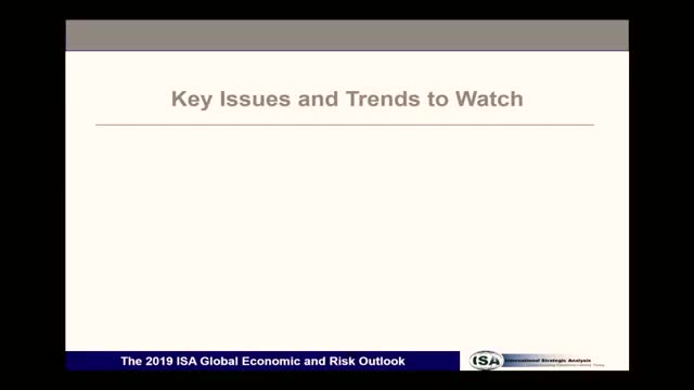 The 2019 ISA Global Economic and Risk Outlook