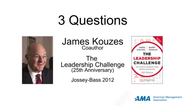 3 Questions: James Kouzes