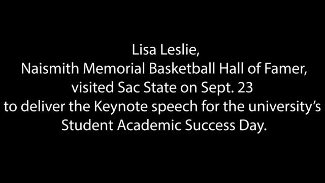 Basketball Hall of Famer Lisa Leslie speaks at Sac State