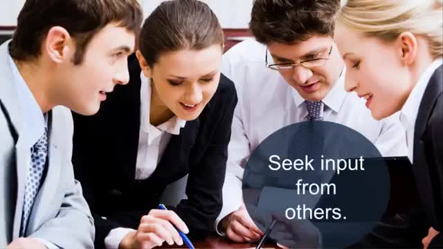 The Power of Seeking Input