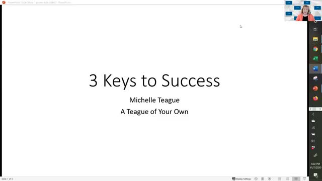 Three Keys to Success