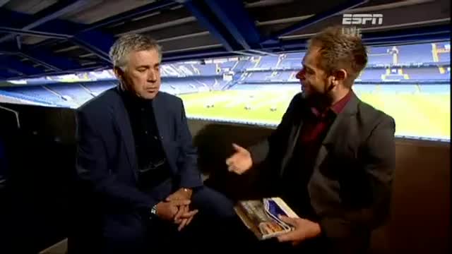 Carlo Ancelotti interviewed by Richard Lenton on ESPN