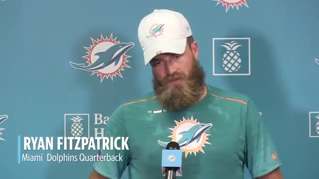 Miami Dolphins quarterback Ryan Fitzpatrick has advice for younger pla
