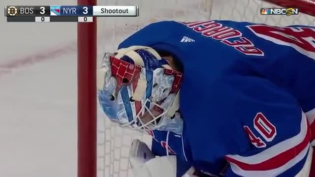 Rangers, Bruins settle it out in a seven-round shootout