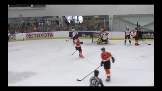 Samuel Morin vs Liam O'Brien Flyers Capitals Preseason Rookie Game