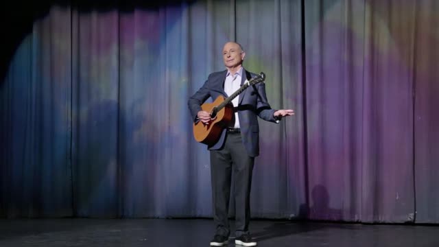 Singing original health song as part of presentation