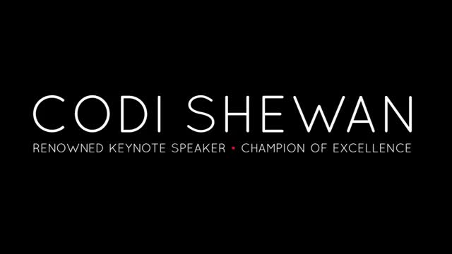 Codi Shewan - Keynote Speaker - 3 minute Sizzle Reel