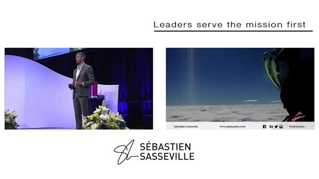 Hugging mom goodbye, Leaders serve the mission first