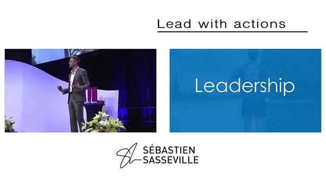 Blind guy story, lead by example