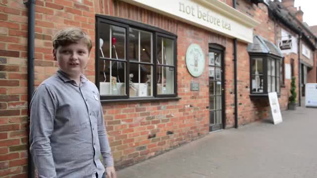 Schoolboy opens his first shop - aged 10