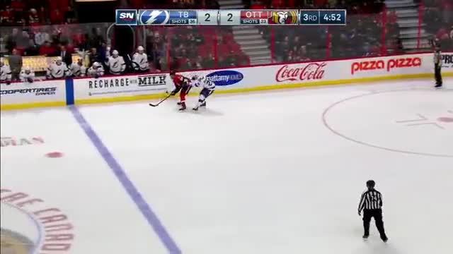 Lightning Caught Sleeping As Ceci Gives Senators The Lead