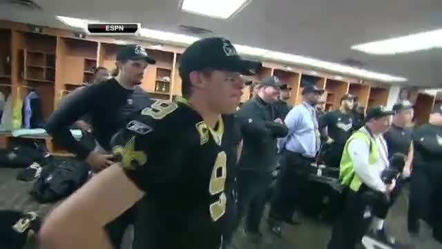 Drew Brees MNF Locker Room Speech (HQ)