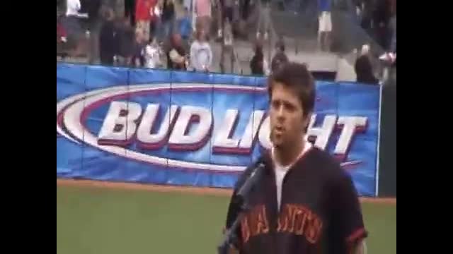 Ted Leonard Sings National Anthem