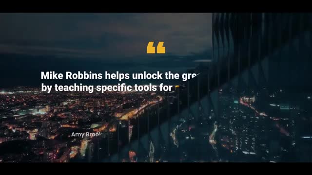 Mike Robbins - Speaking Reel