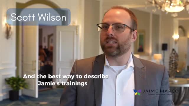 Client Testimonial "Working with Jaime has been transformative." Scott Wilson, T