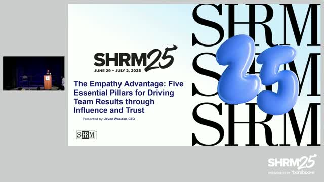 SHRM25 Presentation - Five Essential Pillars for Driving Team Results through In