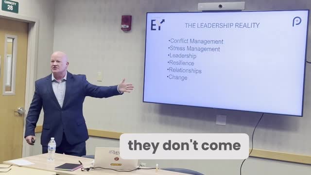 Speaking to a small group of emergency department leaders