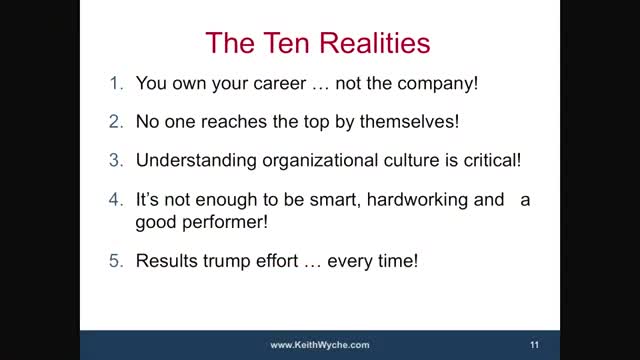 The 10 Realities of Corporate Life