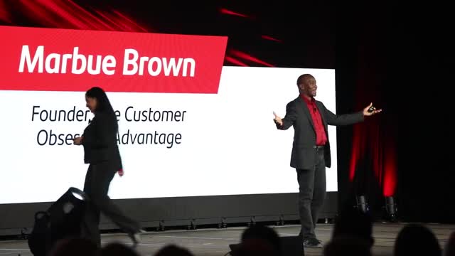 Marbue Brown: "Customer Obsessed companies let customers to engage when, where, 