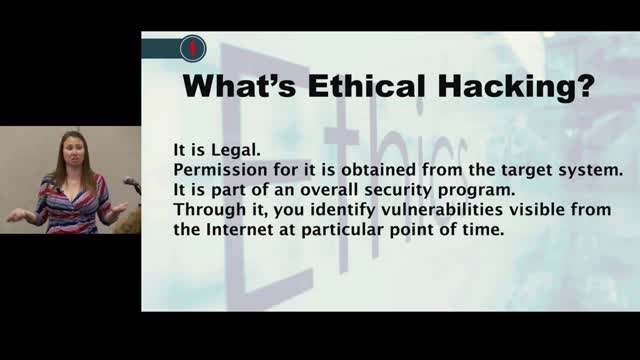 Clip from "Ethical Hacking"